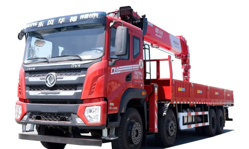 Truck-mounted crane Dongfeng Huashen DV5 front four rear eight mounted Changxing 16 tonne