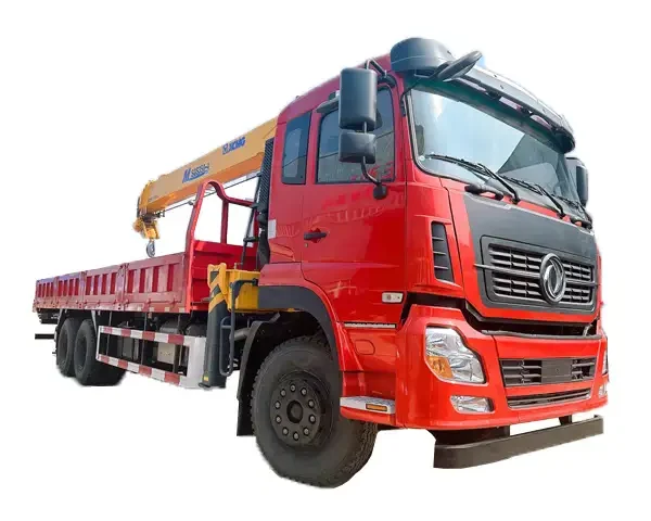 Dongfeng rear double axle 13 tons truck-mounted crane